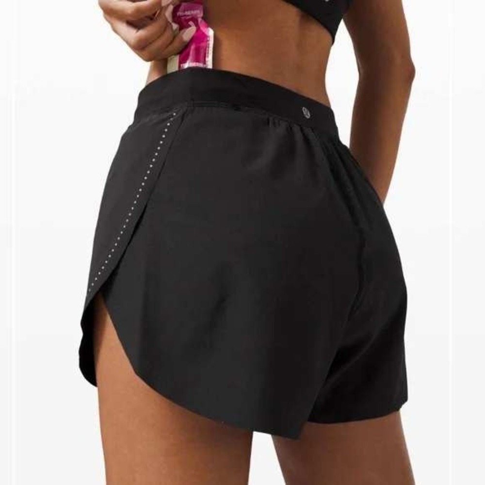 Lululemon Find Your Pace High-Rise Short 3 Black Running Shorts XXXS LW7BDKS